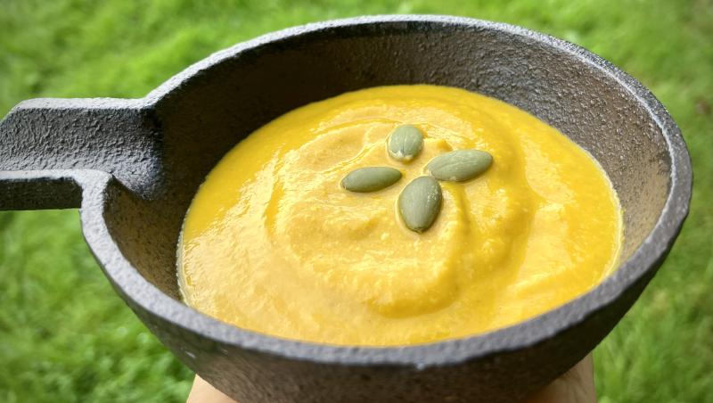 Carrot–Pumpkin Seed Soup